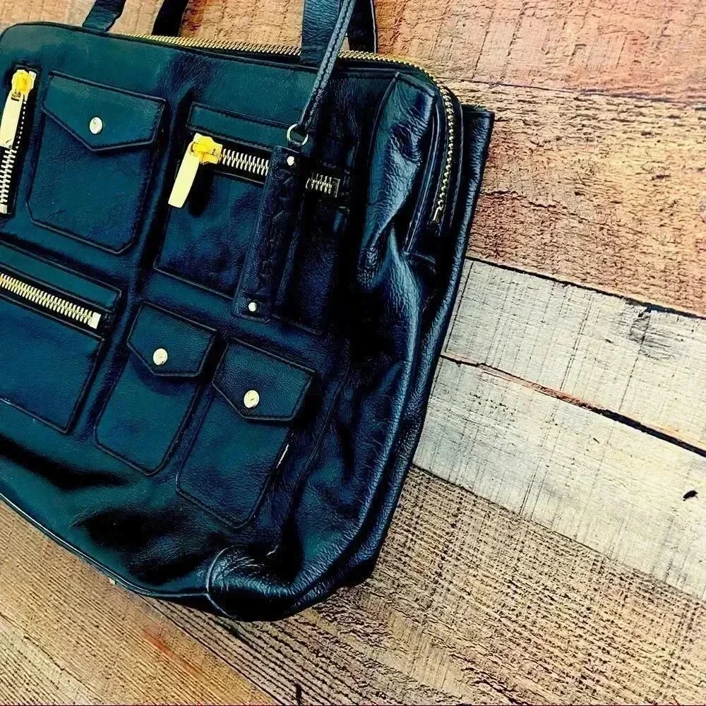 NWOT Via Spiga Leather Laptop/Work Bag